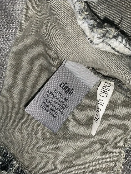 Vintage Y2K Clash Buckle Vest Gray Cotton Clash Jeans USA - Picture 3 of 5